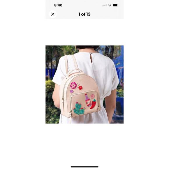 Kate Spade Cactus Tomi New Horizons Backpack Excellent Condition main image 7